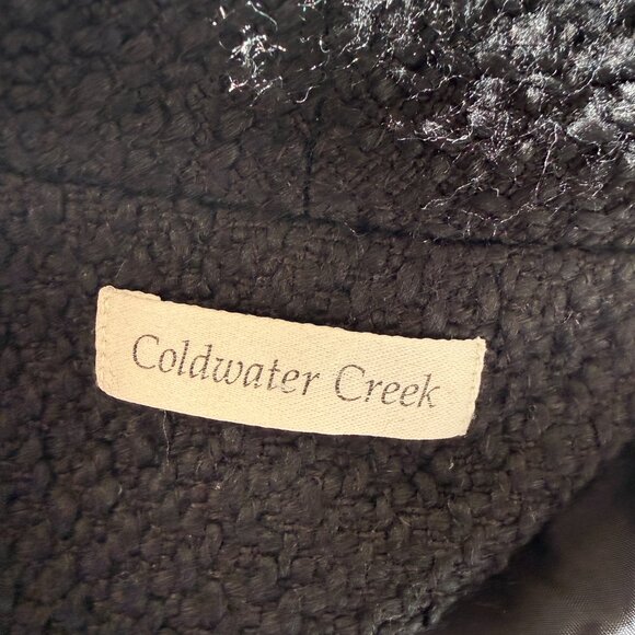 Coldwater Creek 4 black short sleeve fully lined collared button down jacket - Picture 6 of 10